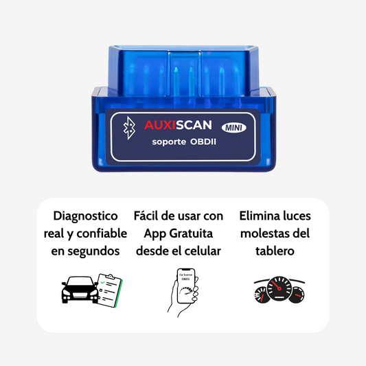 AuxiScan® - Cabe en tu mano, pero te da el control completo de tu auto en segundos